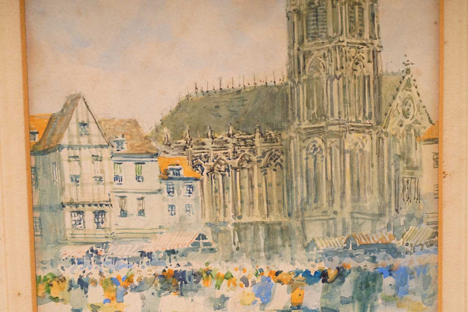 Victor Noble Rainbird - Evreux Cathedral | watercolour - Image 5 of 5