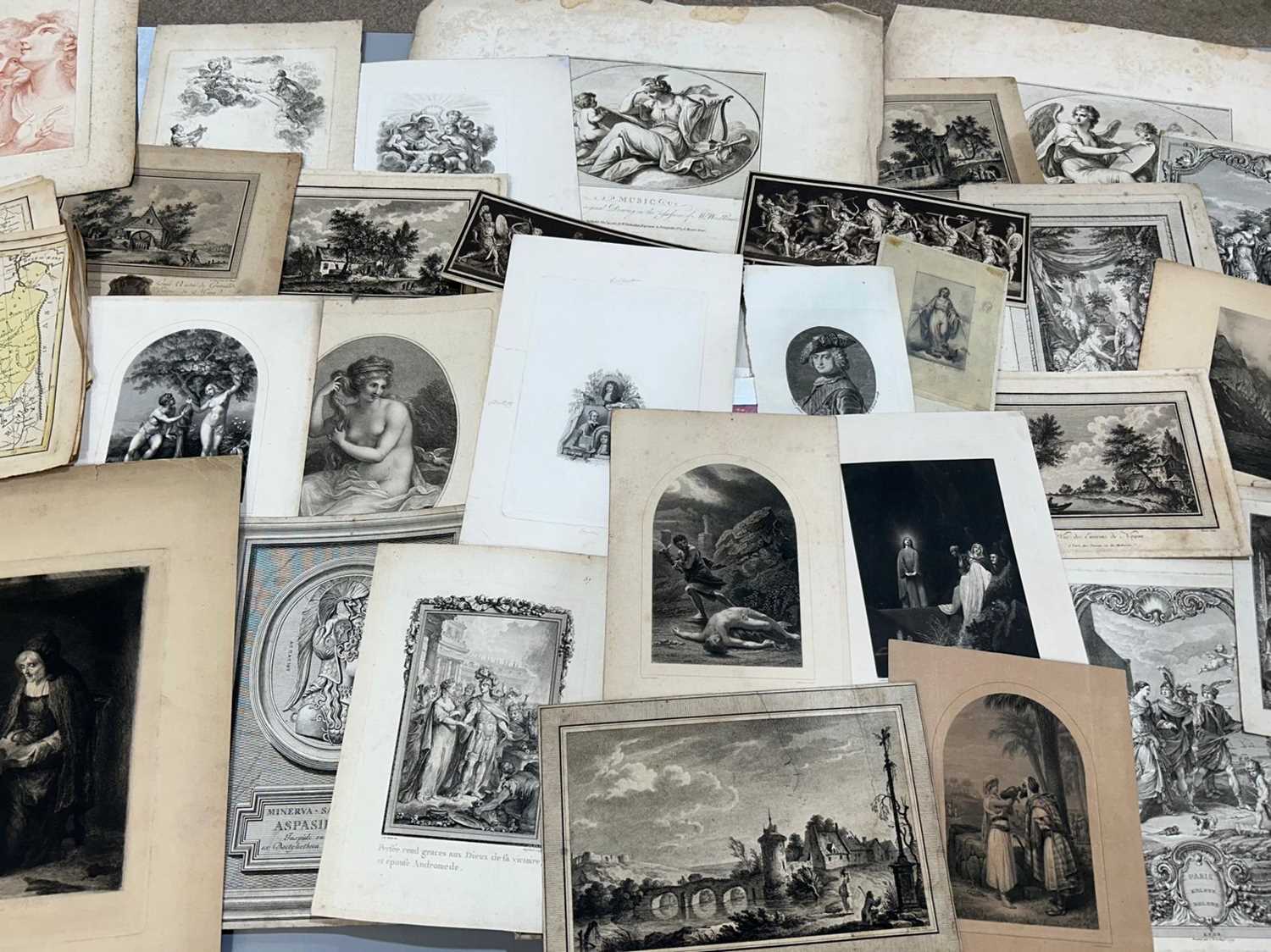 19th Century - A folio containing a collection of antiquarian prints and sketches - Image 33 of 35