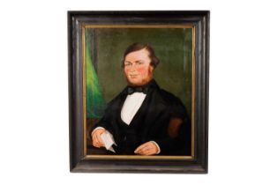 19th Century British School - Portrait of Captain Driscoll dated 1856 | oil