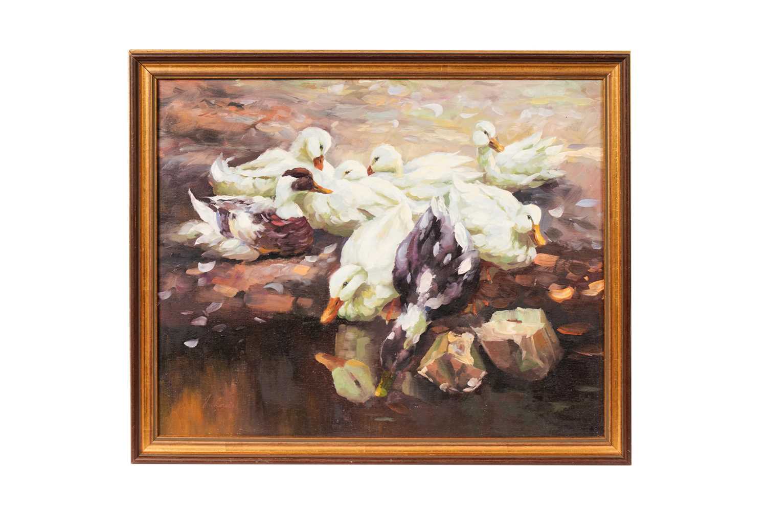 J. Lewis - Ducks and Feathers | oil
