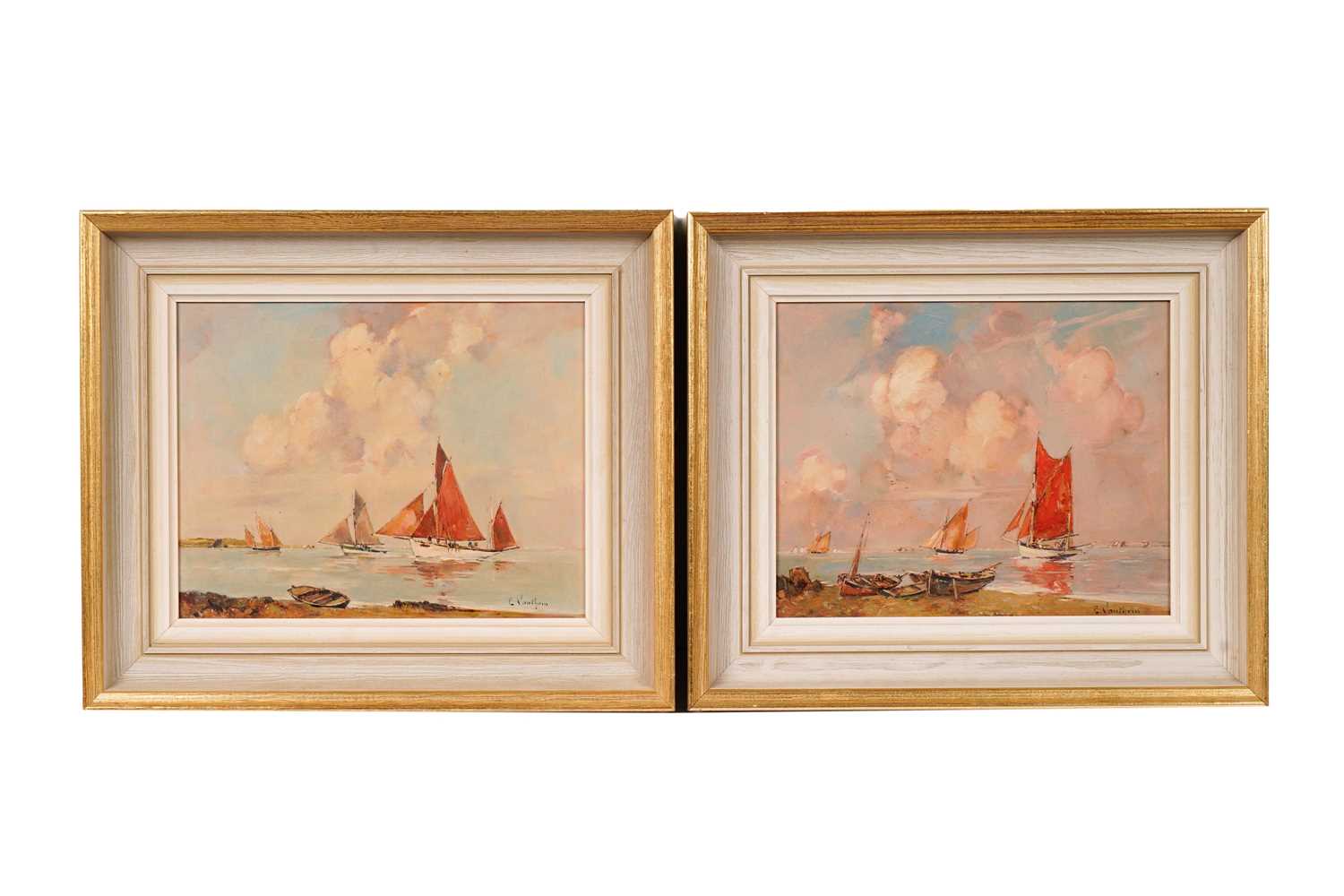 E. Nanthem - A Pair of French Marine Views | oil on panel