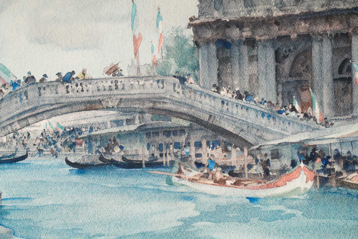 Sir William Russell Flint - Rialto Bridge | pencil signed collotype - Image 4 of 5