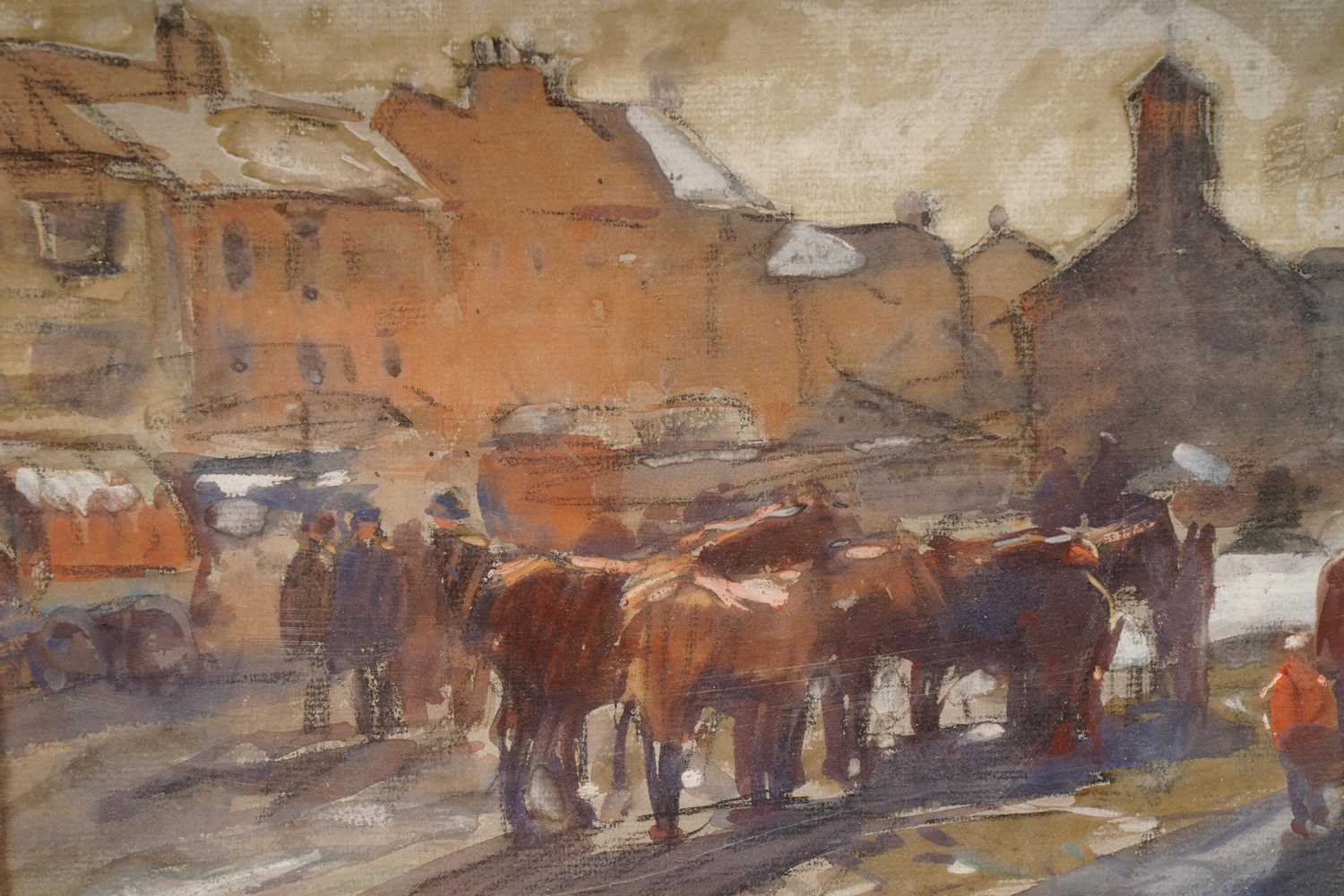 John Atkinson - Horses and Wagons | watercolour - Image 2 of 8