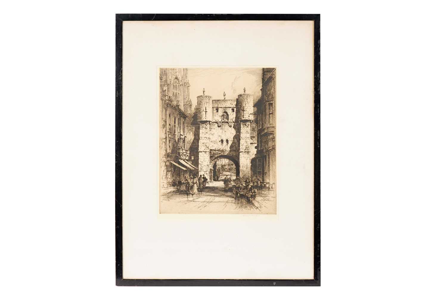 Albany E. Howarth ARE - Micklegate York, and Winchester West Gate | etchings - Image 3 of 18