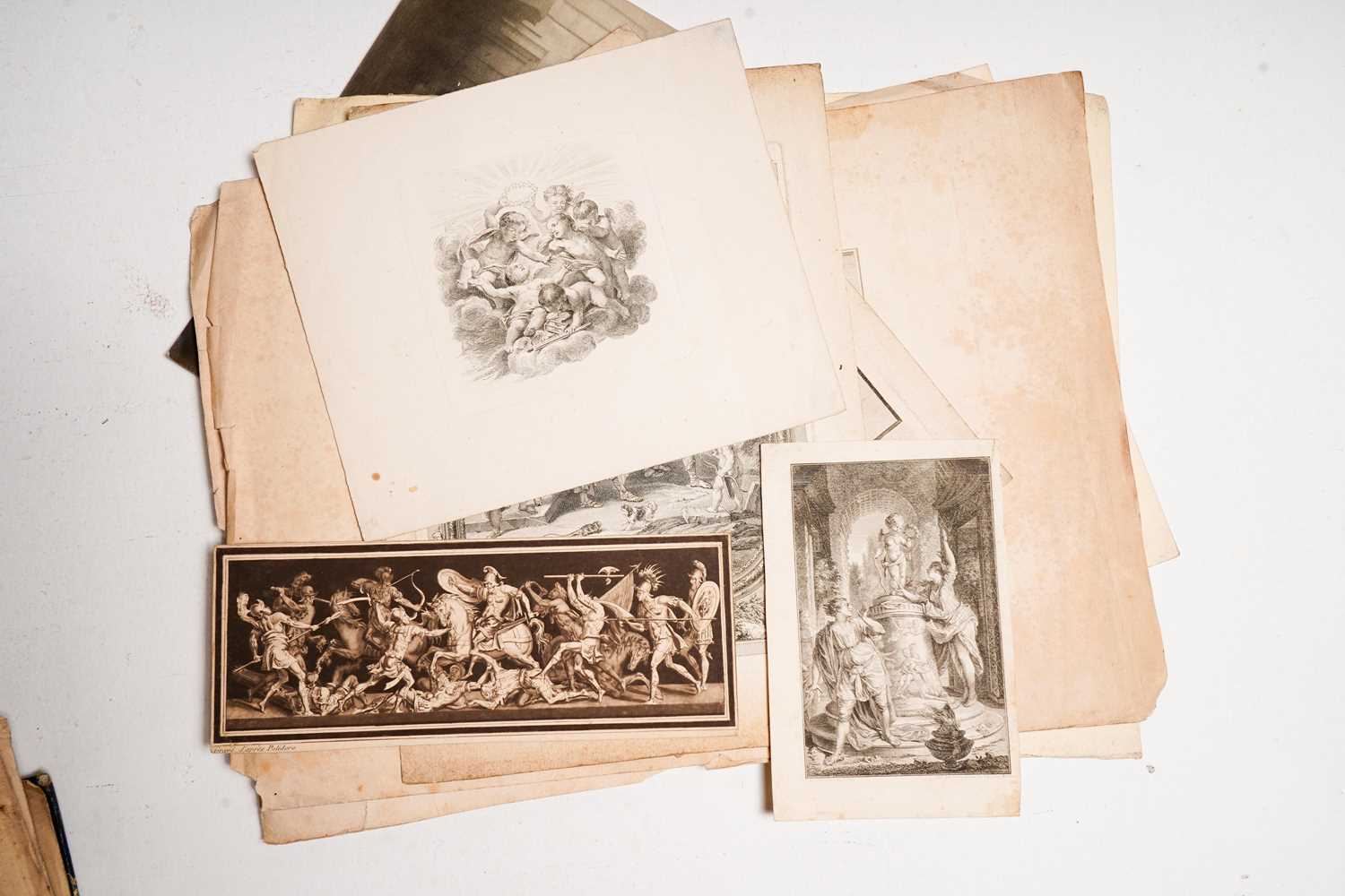 19th Century - A folio containing a collection of antiquarian prints and sketches - Image 12 of 35