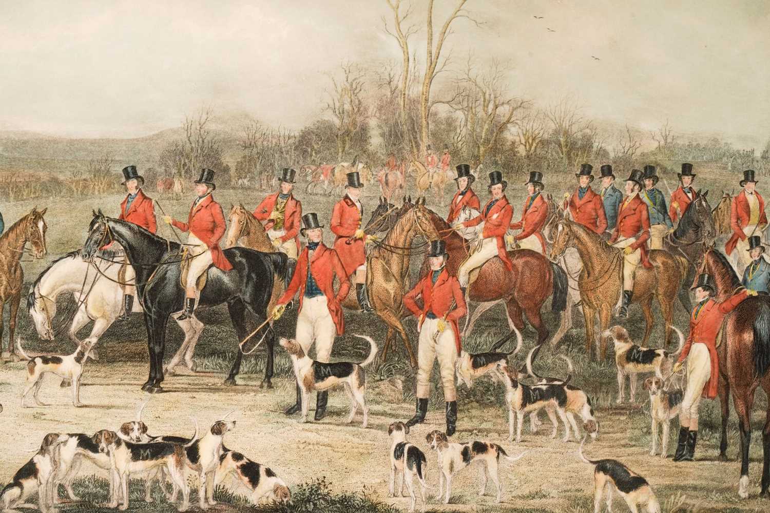 After Anson Ambrose Martin - The Bedale Hunt | hand coloured engraving - Image 5 of 5