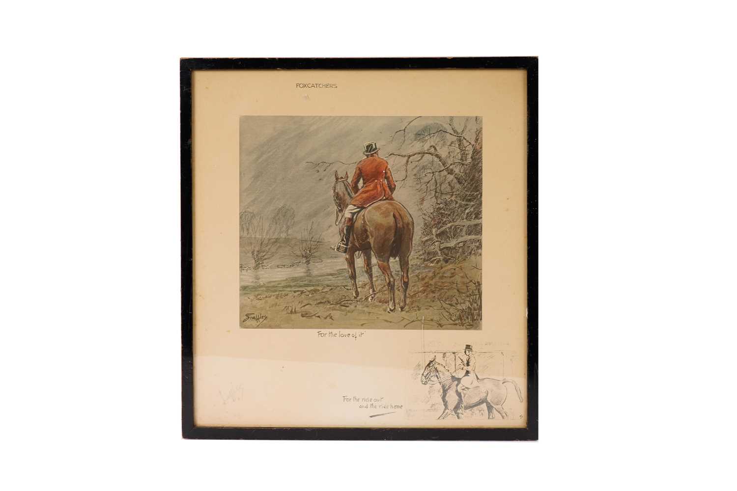 "Snaffles" Charles Johnson Payne - Foxcatchers | colour offset lithograph