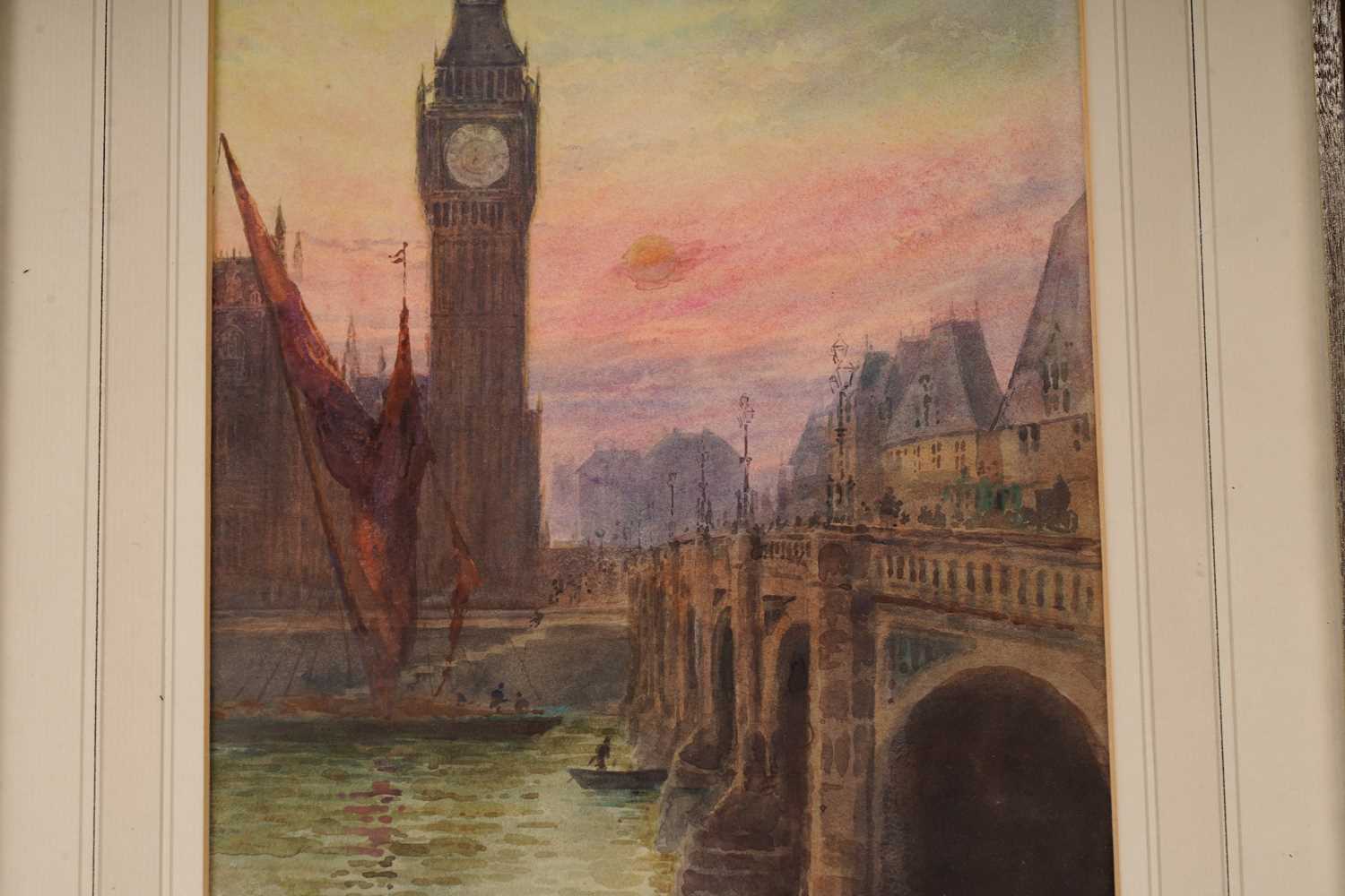Louisa Simpkin - Westminster Bridge and "Big Ben" | watercolour - Image 3 of 3