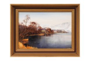 Alan R. Thompson - Boathouse, Lake District | oil