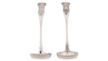 A pair toddy ladles, possibly by Thomas Dall, Cupar