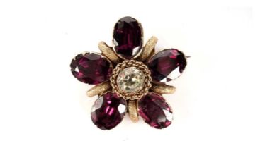 A 19th Century flower pattern brooch