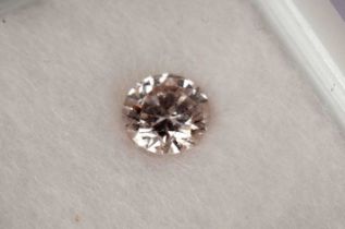 A loose round-cut diamond