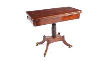 A Regency mahogany tea table