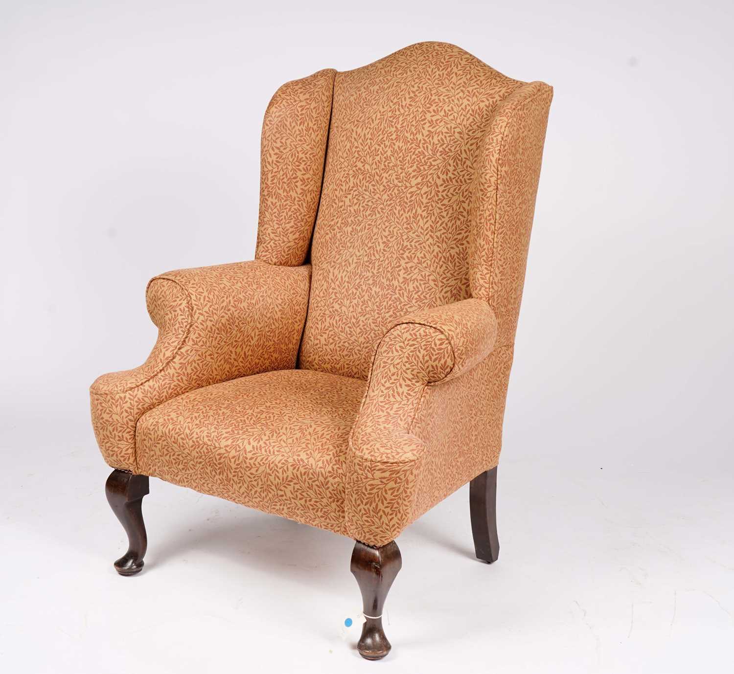 A wingback armchair in the early 18th Century taste - Image 5 of 6