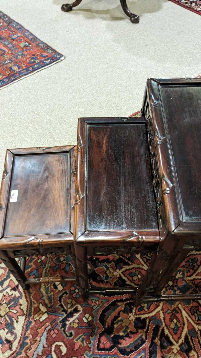 A Chinese quartetto nest of tables - Image 8 of 9