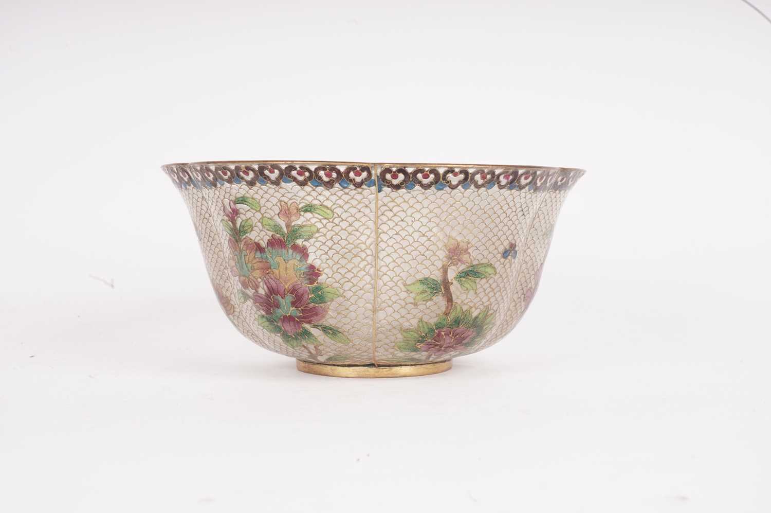 Late 19th century Chinese 'Plique a jour' bowl - Image 5 of 5
