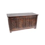 A late 17th Century oak coffer