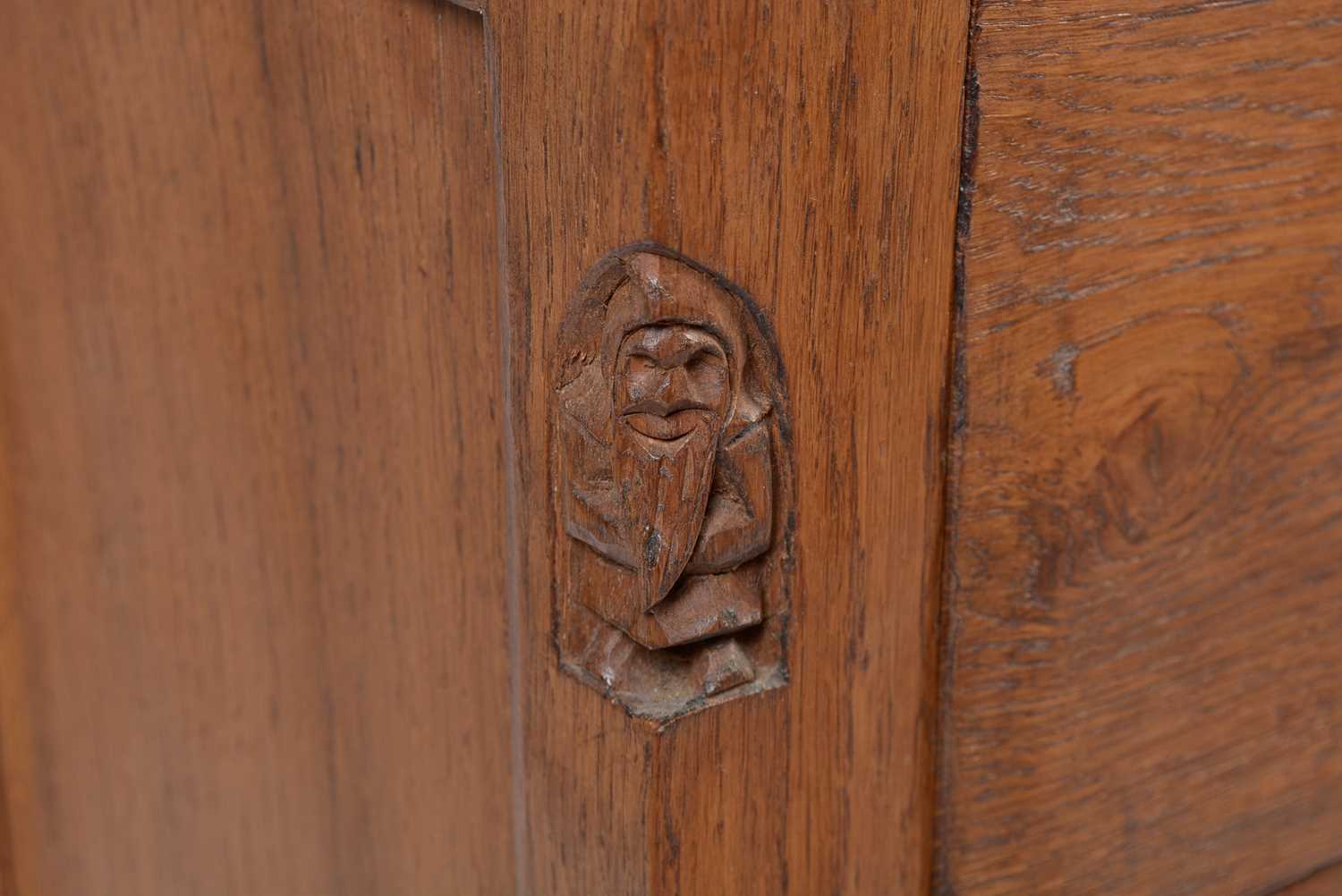 Thomas 'Gnomeman' Whittaker (of Littlebeck): an oak sideboard - Image 7 of 7