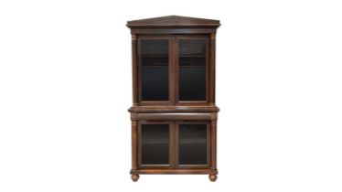 A Victorian rosewood bookcase