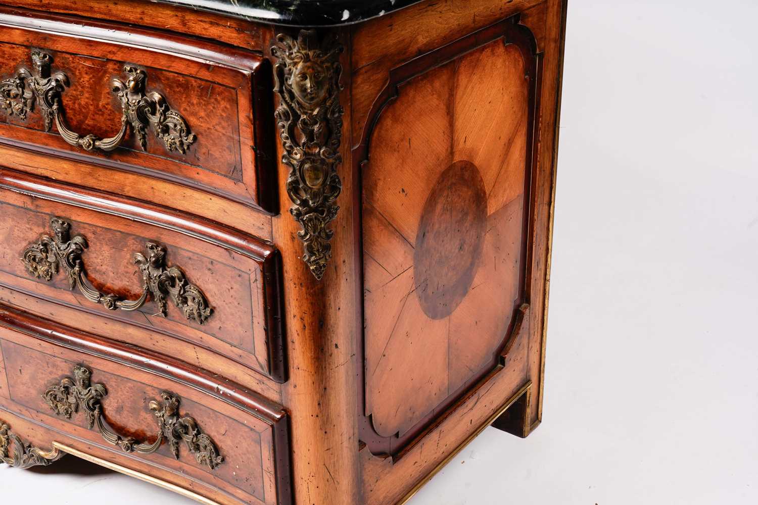 A French Louis XV revival serpentine commode - Image 16 of 17
