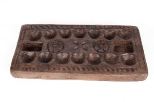17th Century chip carved counter block