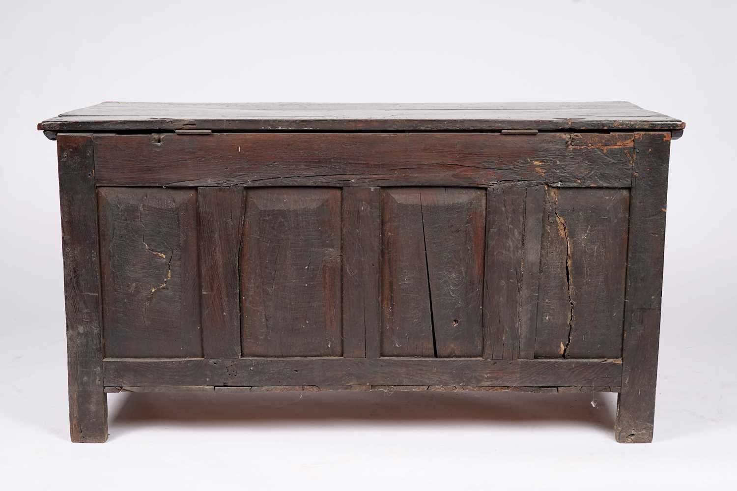 A late 17th Century oak coffer - Image 12 of 12