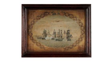 Early 19th Century British School - View of H. M. Ship REVENGE | watercolour and ink