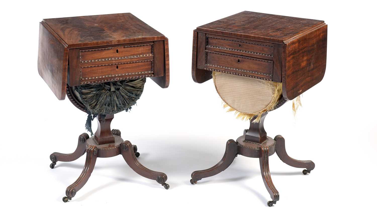 Attributed to William Trotter of Edinburgh: two Regency mahogany work tables