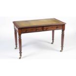 An early Victorian mahogany writing table