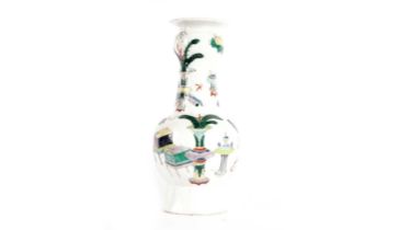 Chinese famille verte vase in Kangxi style