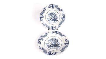 Pair Delftware plates