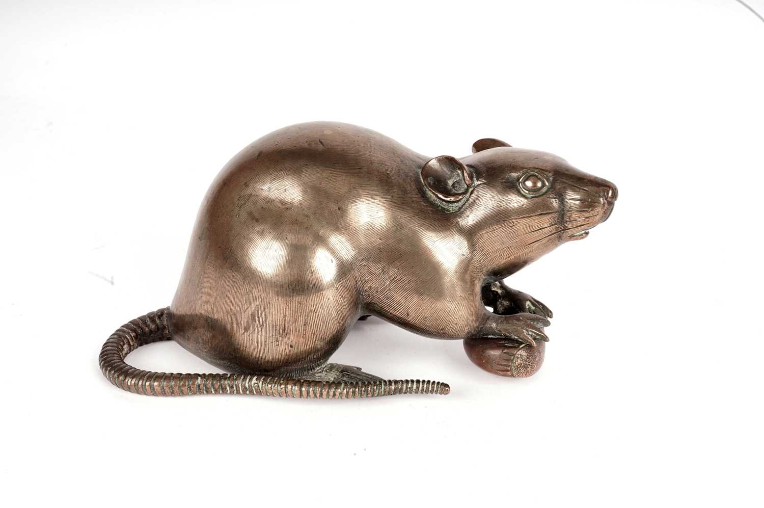 Pair of Japanese bronze rats - Image 2 of 10