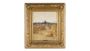 Otto Theodore Leyde - The Barley Field | watercolour