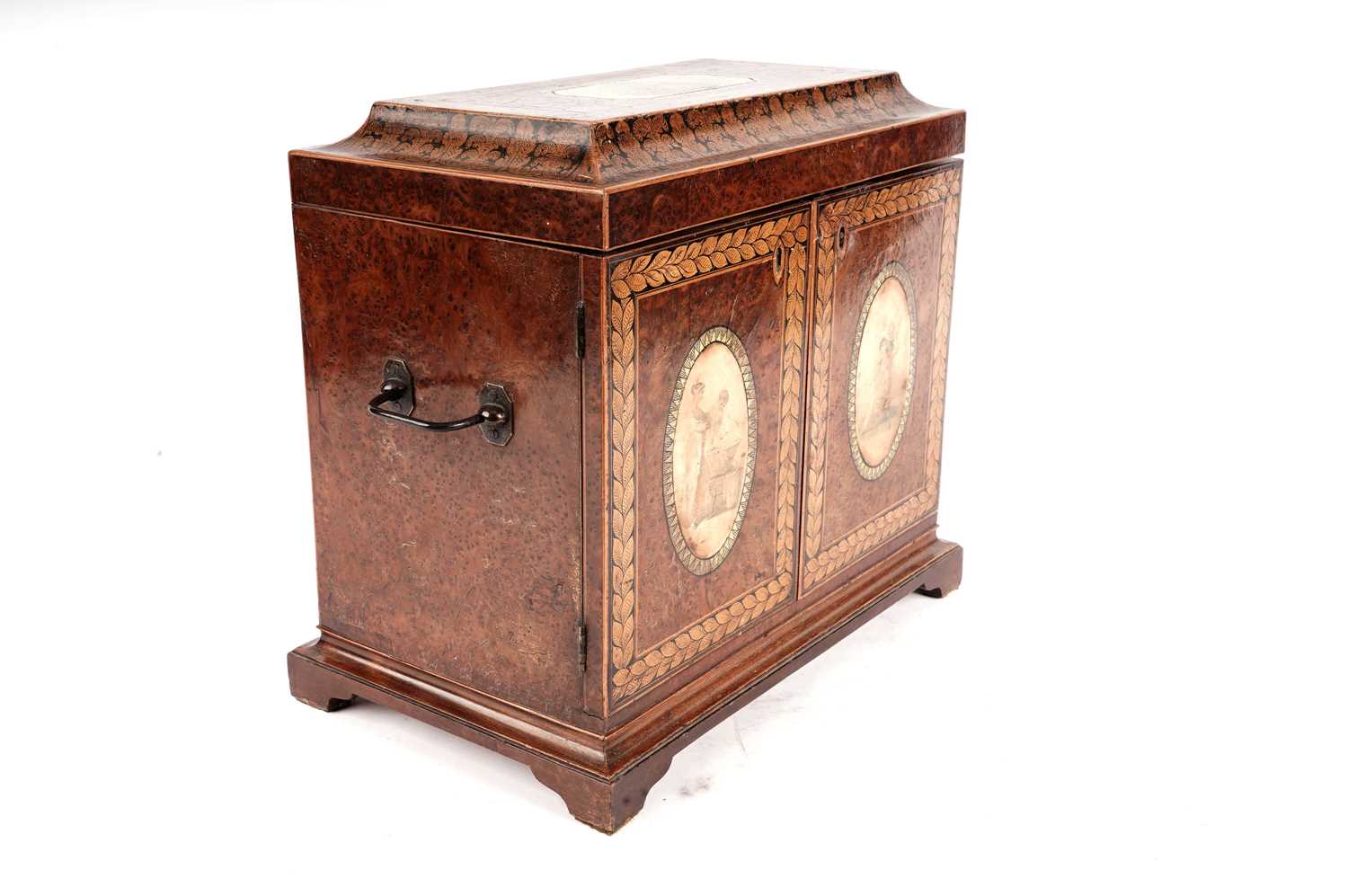 A Victorian burr walnut jewellery box - Image 6 of 8