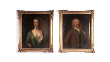 18th Century British School - Portrait pair of John Clark | oil