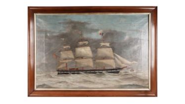 Charles Keith Miller - Portrait of a three-masted ship | oil