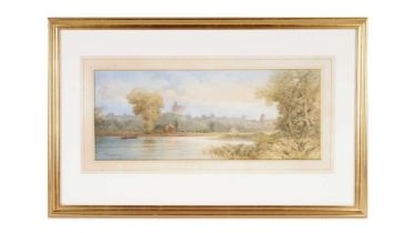 Edward Richardson - Windsor Castle from the Thames | watercolour