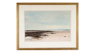 John Peace - Dunstanburgh Castle from Newton | watercolour