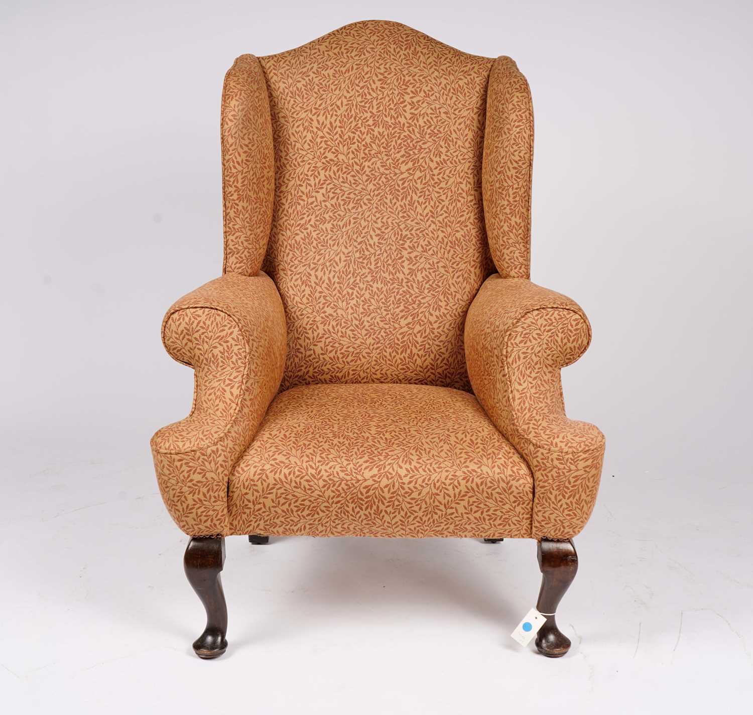 A wingback armchair in the early 18th Century taste - Image 3 of 6