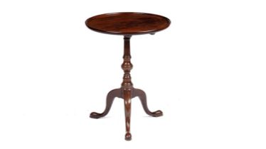 A Georgian mahogany tripod wine table