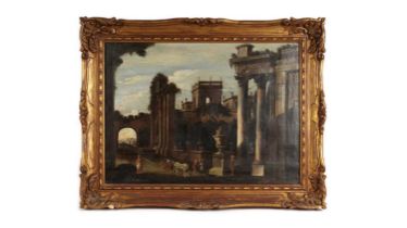 19th Century Italian School - Grand Tour "View" painting of Ancient Rome