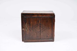 An oak table cabinet, late 17th/18th Century