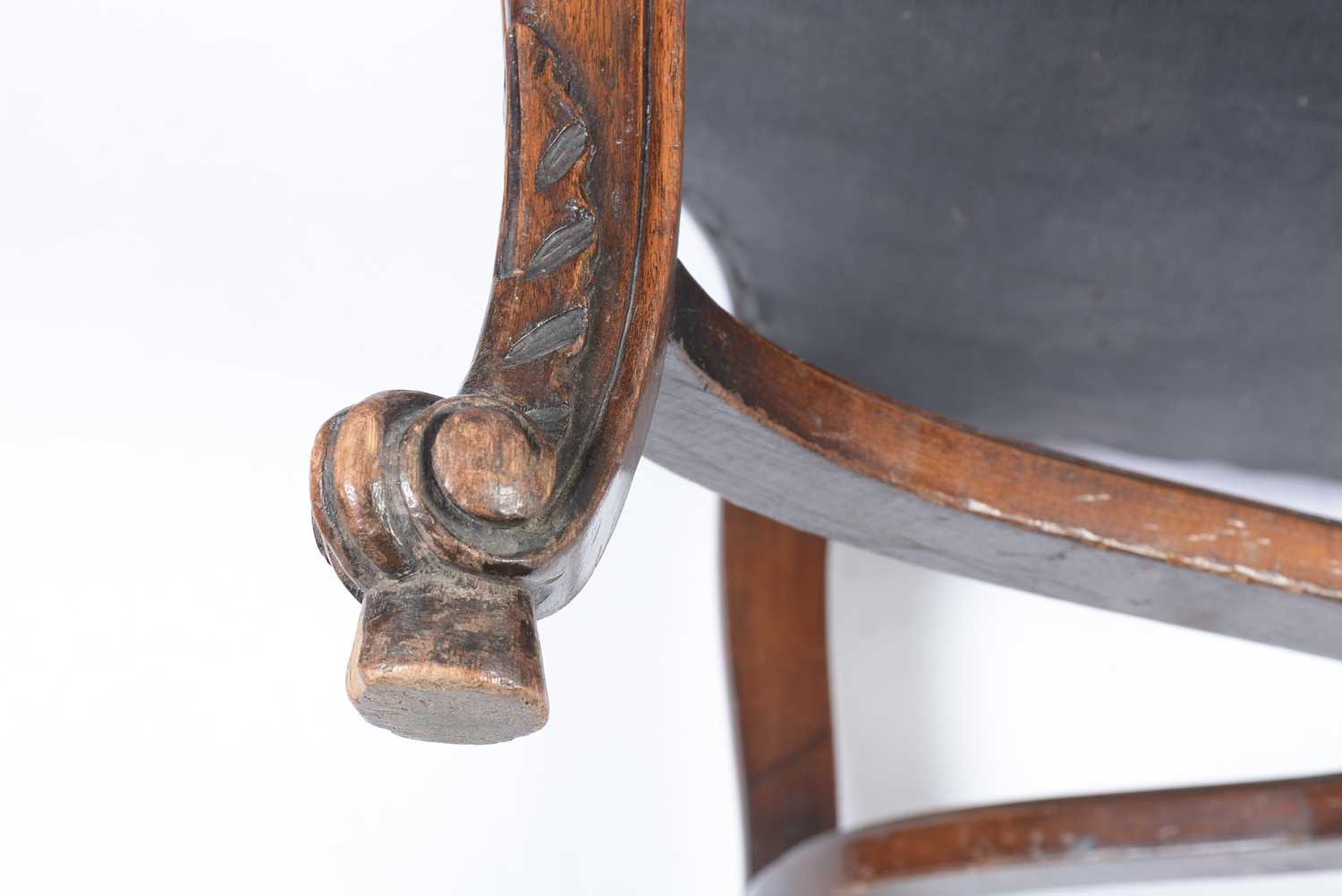 An attractive 18th Century style carved walnut high back settee, late 19th/early 20th Century - Image 9 of 15