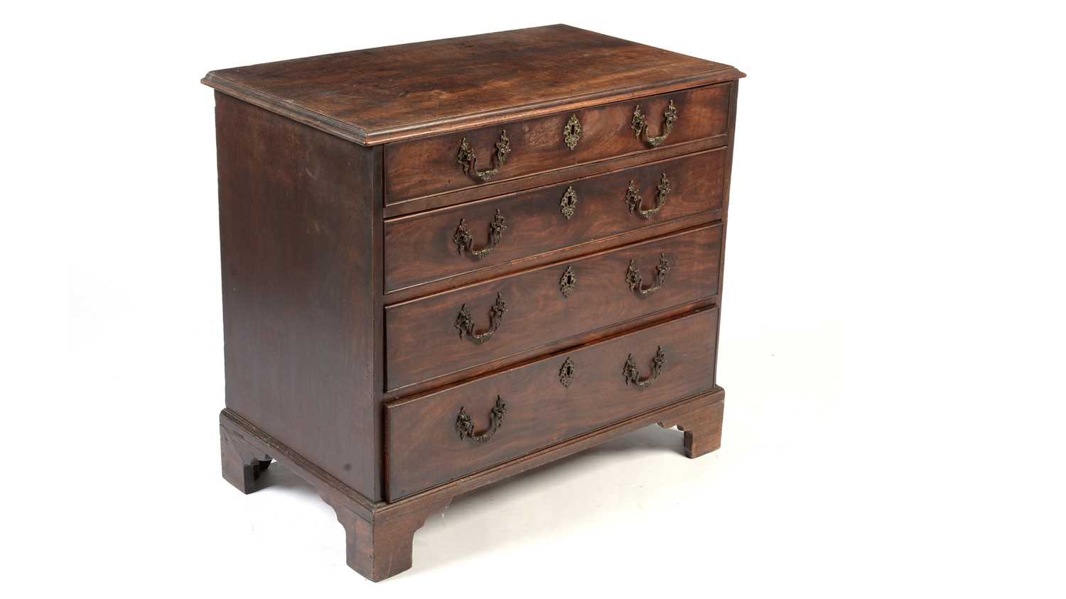 A George III mahogany chest of drawers