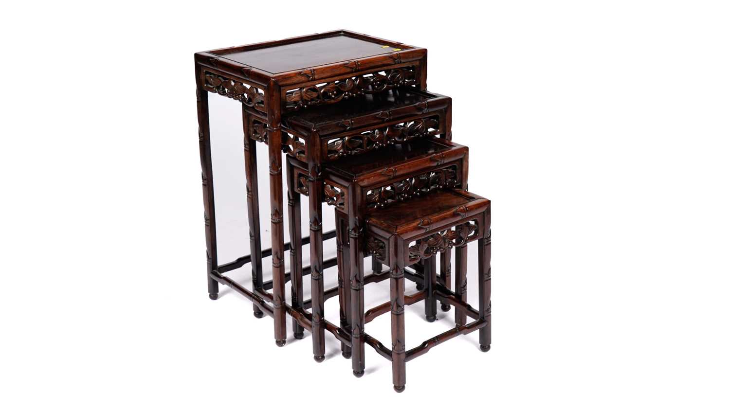 A Chinese quartetto nest of tables