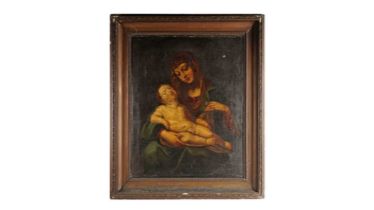17th Century Italian School - Madonna and Child | oil