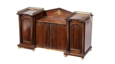 A Regency rosewood cabinet