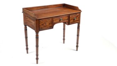 A Regency mahogany tray-top side table