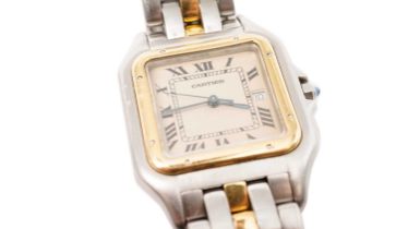 Cartier Panthere: a stainless steel cased quartz wristwatch