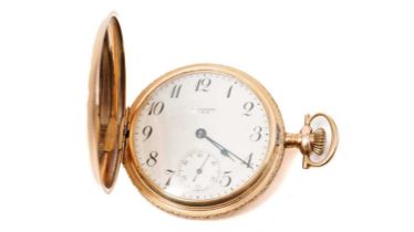 Waltham, Massachusetts for P.S. Bartlett: a 14ct yellow gold cased hunter pocket watch
